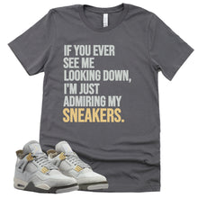 Load image into Gallery viewer, Admiring My Sneakers Shirt | Retro Air Jordan 4 Craft Photon Dust Sneaker Match Tee