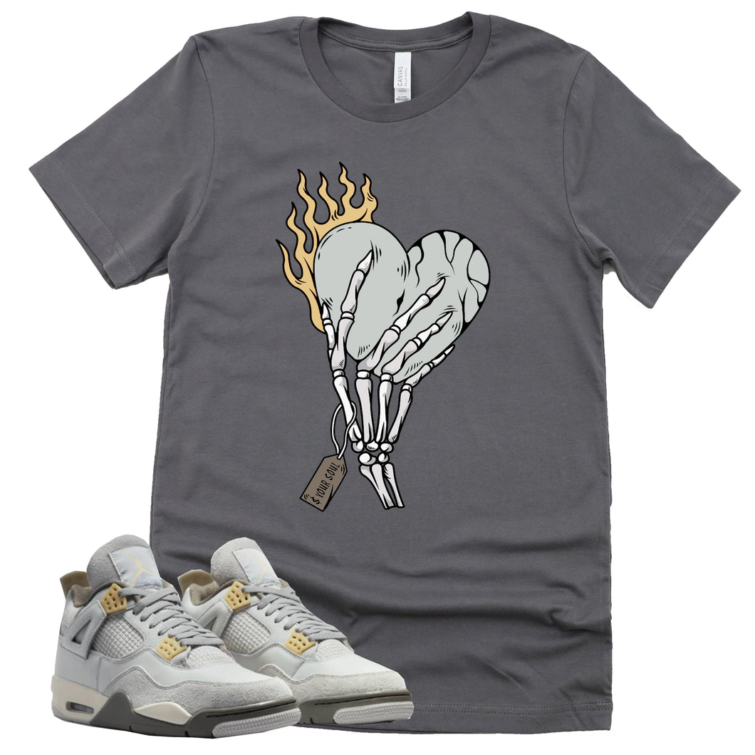 Cost Your Soul Shirt | Retro Air Jordan 4 Craft Photon Dust Sneaker Match Tee