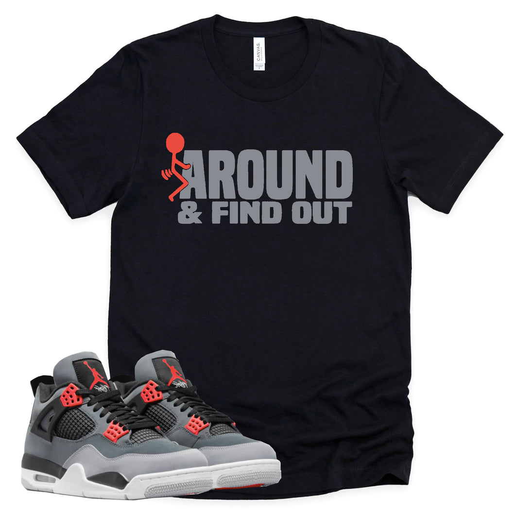 Find Out Shirt | Retro Air Jordan 4 Infrared Sneaker Match Tee