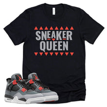 Load image into Gallery viewer, Sneaker Queen Shirt | Retro Air Jordan 4 Infrared Sneaker Match Tee