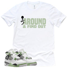 Load image into Gallery viewer, Find Out Shirt | Retro Air Jordan 4 Oil Green Sneaker Match Tee