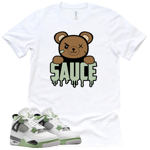 Sauce Shirt | Retro Air Jordan 4 Oil Green Sneaker Match Tee