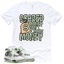 Load image into Gallery viewer, Scared Money Shirt | Retro Air Jordan 4 Oil Green Sneaker Match Tee