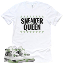 Load image into Gallery viewer, Sneaker Queen Shirt | Retro Air Jordan 4 Oil Green Sneaker Match Tee