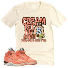 Load image into Gallery viewer, Cream | Retro Air Jordan 5 Crimson Bliss Sneaker Match Tee