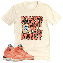 Load image into Gallery viewer, Scared Money Shirt | Retro Air Jordan 5 Crimson Bliss Sneaker Match Tee