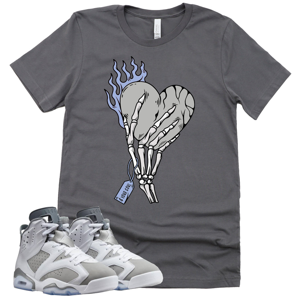 Cost Your Soul Shirt | Retro Air Jordan 6 Cool Grey Sneaker Match Tee