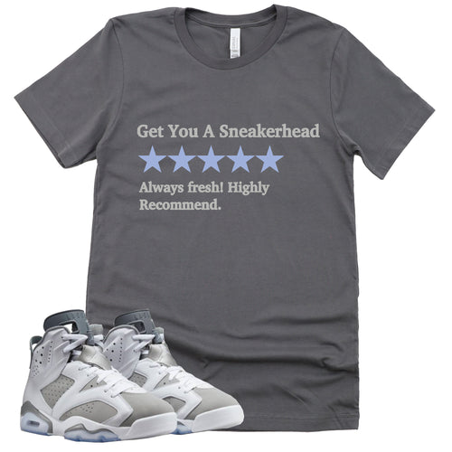 Get You A Sneakerhead Shirt | Retro Air Jordan 6 Cool Grey Sneaker Match Tee