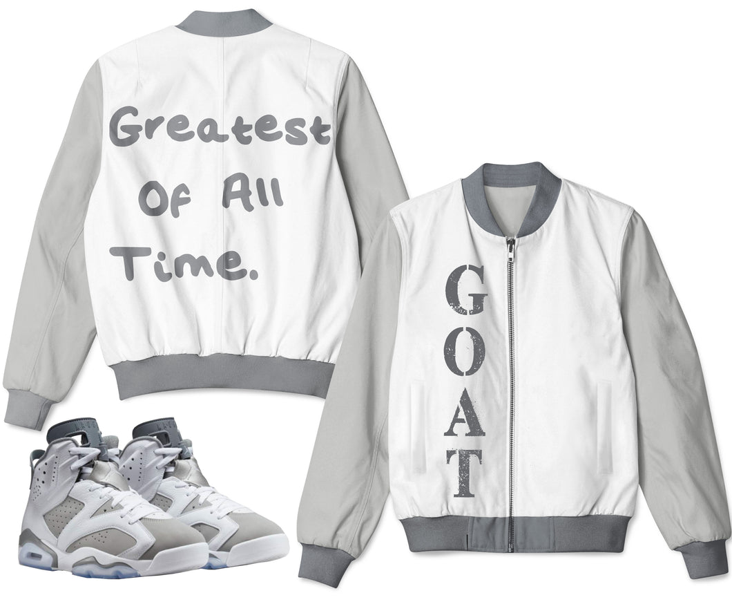 Greatest Of All Time (GOAT) | Retro Air Jordan 6 Cool Grey Jacket