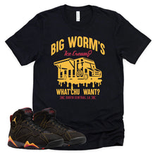 Load image into Gallery viewer, BW Ice Cream Shop Shirt | Retro Air Jordan 7 Citrus Sneaker Match Tee