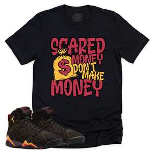 Scared Money Shirt | Retro Air Jordan 7 Citrus Sneaker Match Tee