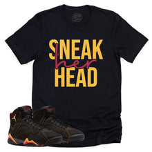 Load image into Gallery viewer, SneakHER Head Shirt | Retro Air Jordan 7 Citrus Sneaker Match Tee