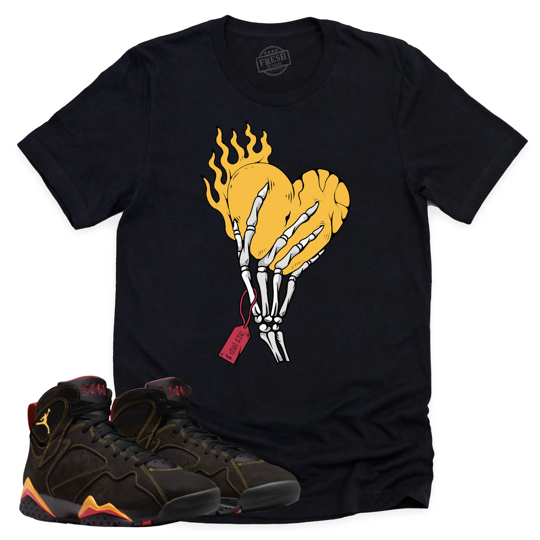 Cost Your Soul Shirt | Retro Air Jordan 7 Citrus Sneaker Match Tee