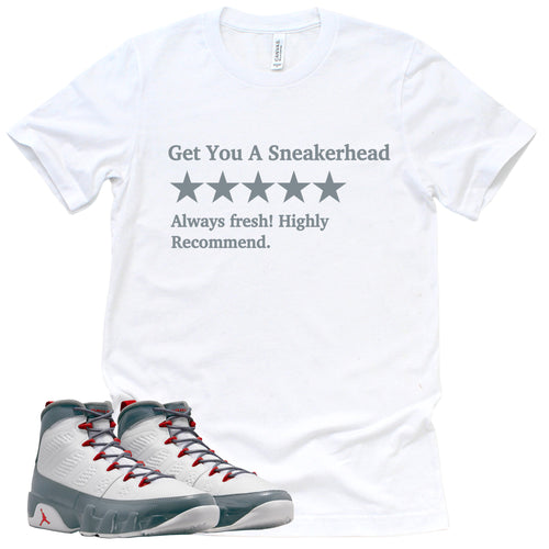 Get You A Sneakerhead Shirt | Retro Air Jordan 9 Fire Red Sneaker Match Tee