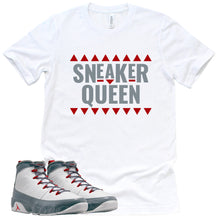 Load image into Gallery viewer, Sneaker Queen Shirt | Retro Air Jordan 9 Fire Red Sneaker Match Tee