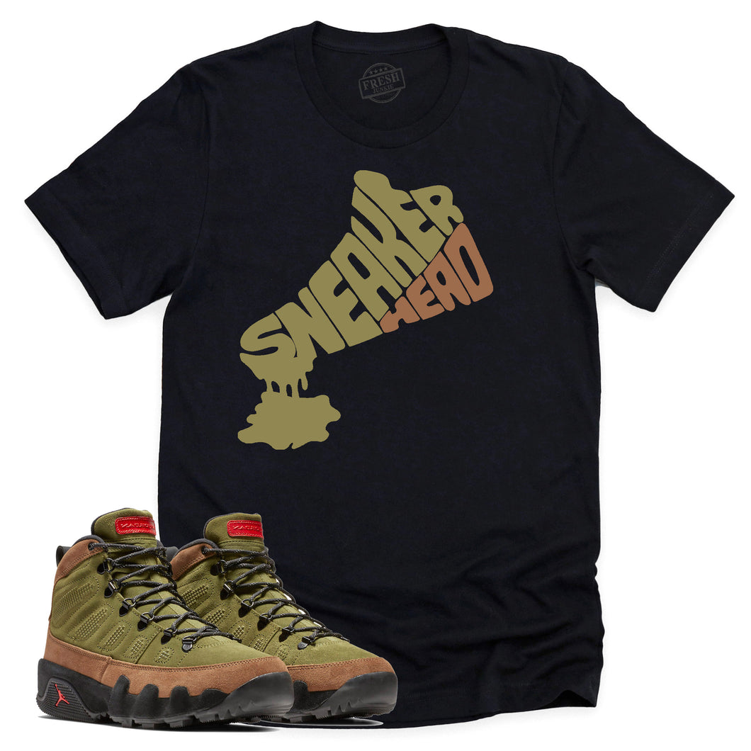 Dripping Sneakerhead Shirt | Retro Air Jordan 9 NRG Beef And Broccoli Sneaker Match Tee