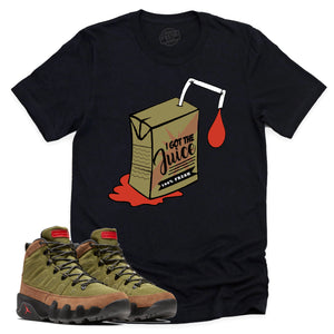 I Got The Juice Shirt | Retro Air Jordan 9 NRG Beef And Broccoli Sneaker Match Tee