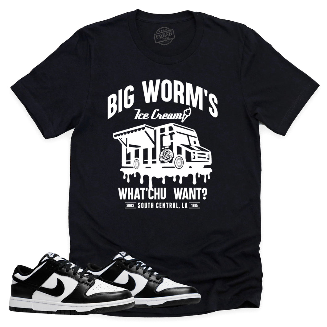 BW Ice Cream Shop Shirt | Retro Dunk Low Panda Sneaker Match Tee