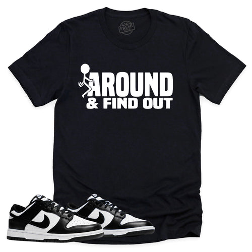 Find Out Shirt | Retro Dunk Low Panda Sneaker Match Tee