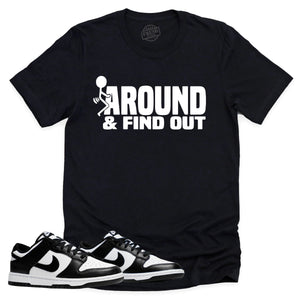 Find Out Shirt | Retro Dunk Low Panda Sneaker Match Tee