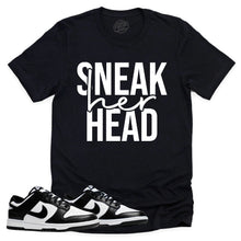 Load image into Gallery viewer, SneakHER Head Shirt | Retro Dunk Low Panda Sneaker Match Tee