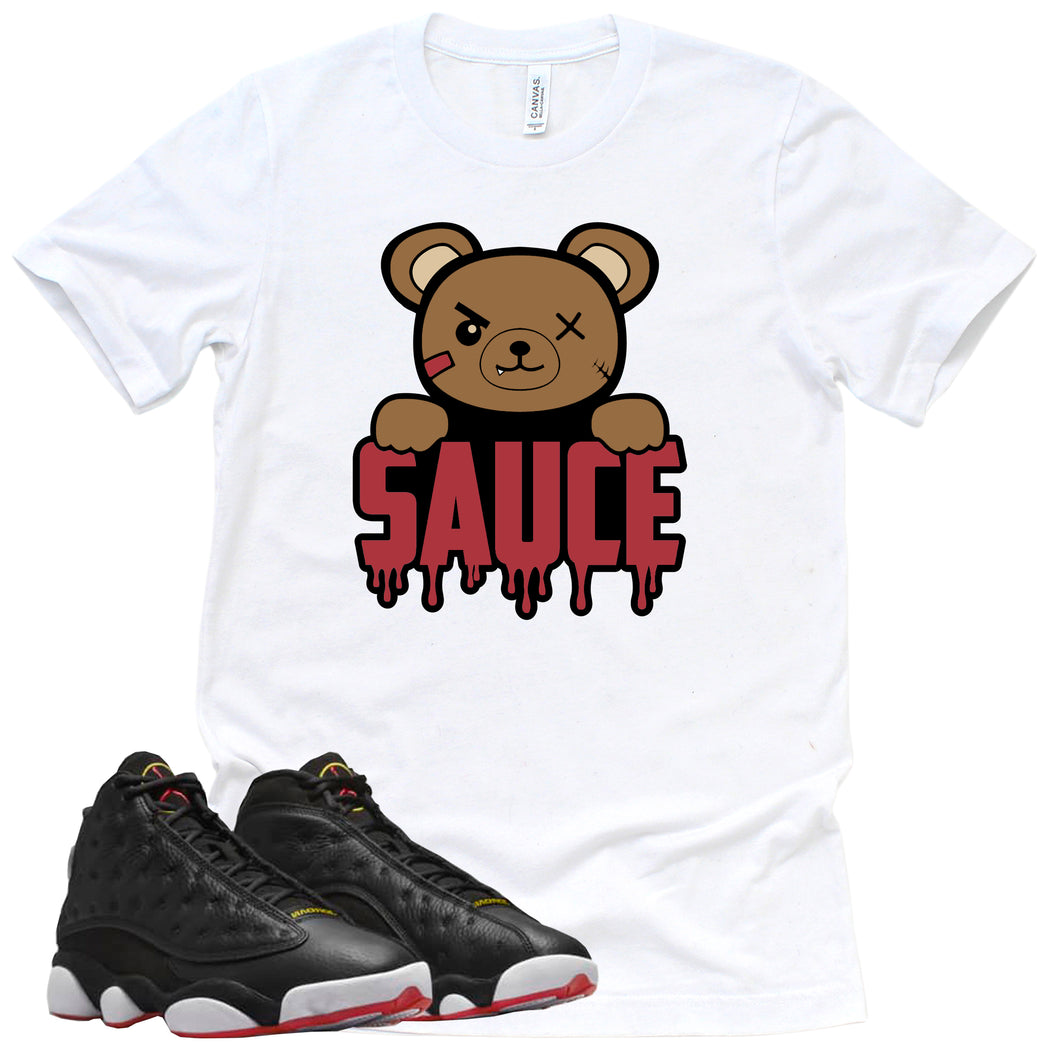 Sauce Shirt | Retro Air Jordan 13 Playoffs Sneaker Match Tee