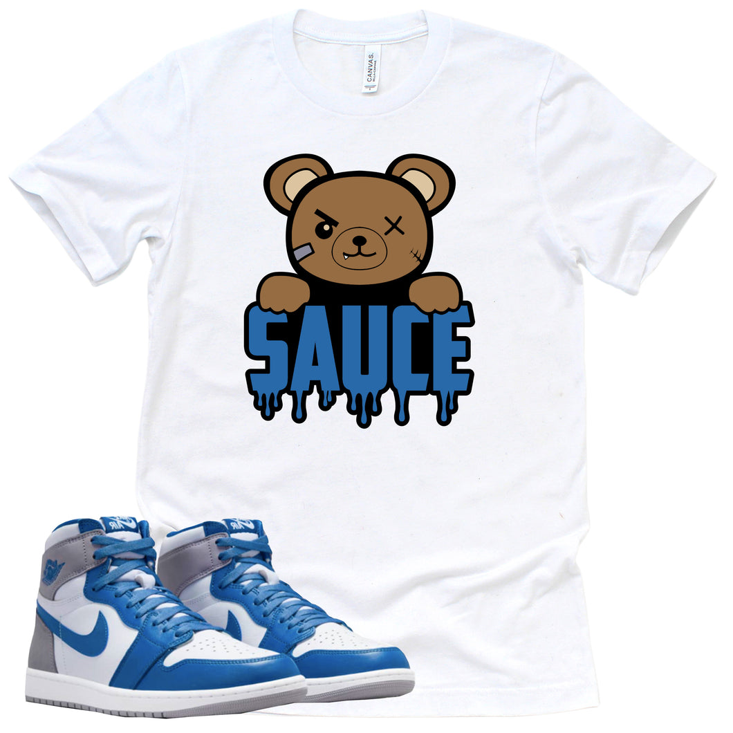 Sauce Shirt | Retro Air Jordan 1 True Blue Sneaker Match Tee