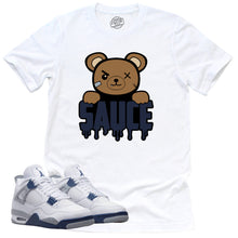 Load image into Gallery viewer, Sauce Shirt | Retro Air Jordan 4 Midnight Navy Sneaker Match Tee