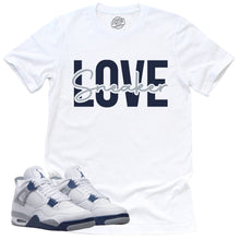 Load image into Gallery viewer, Sneaker Love Shirt | Retro Air Jordan 4 Midnight Navy Sneaker Match Tee